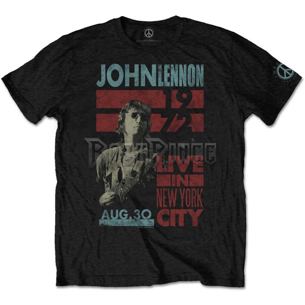 John Lennon - Live in NYC - unisex póló - JLTS06MB