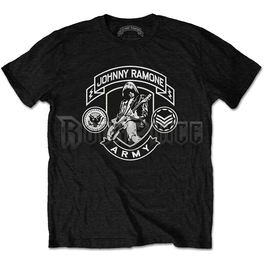Johnny Ramone - Army Logo - unisex póló - JRATS01MB