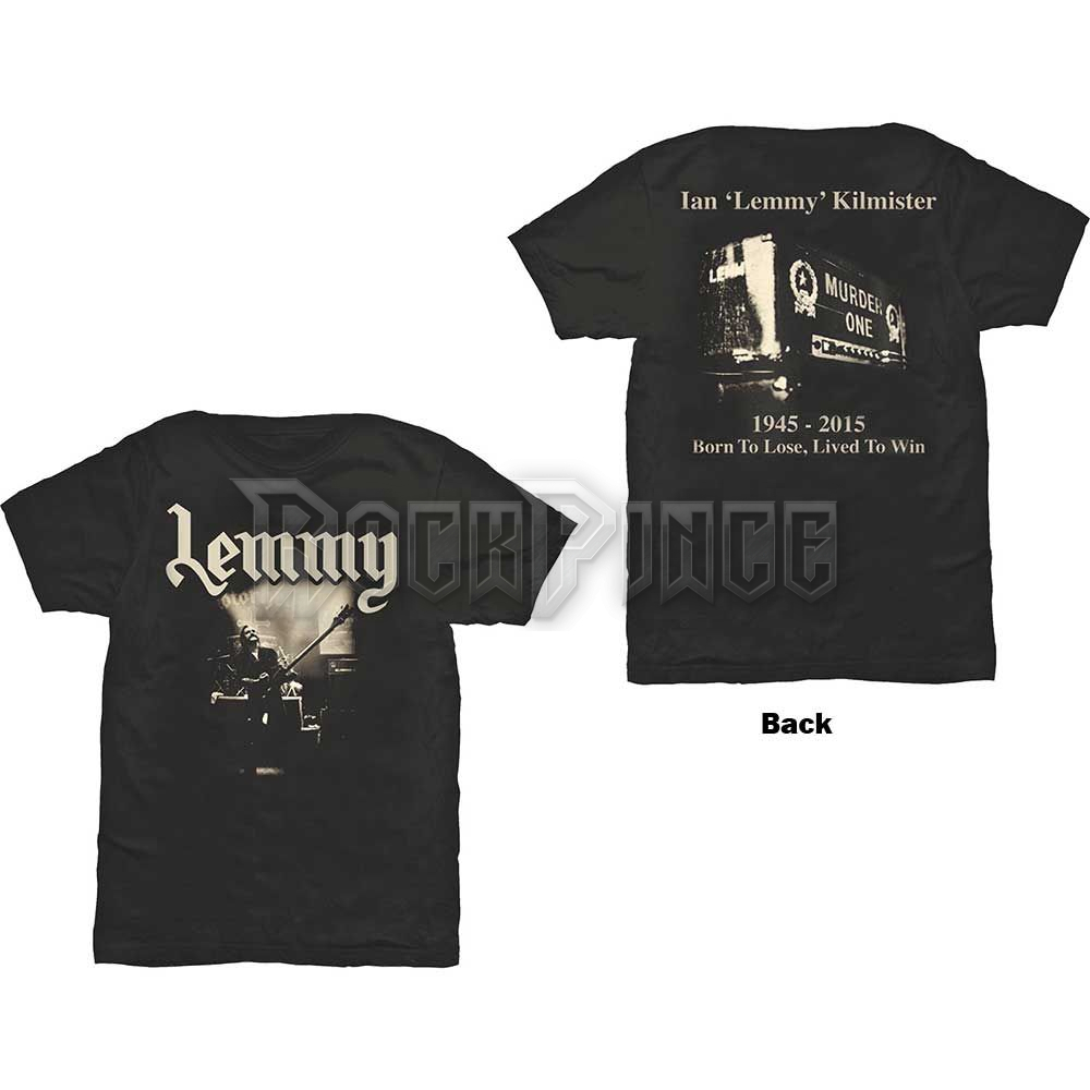 Lemmy - Lived to Win - unisex póló - MHEADTEE35MB
