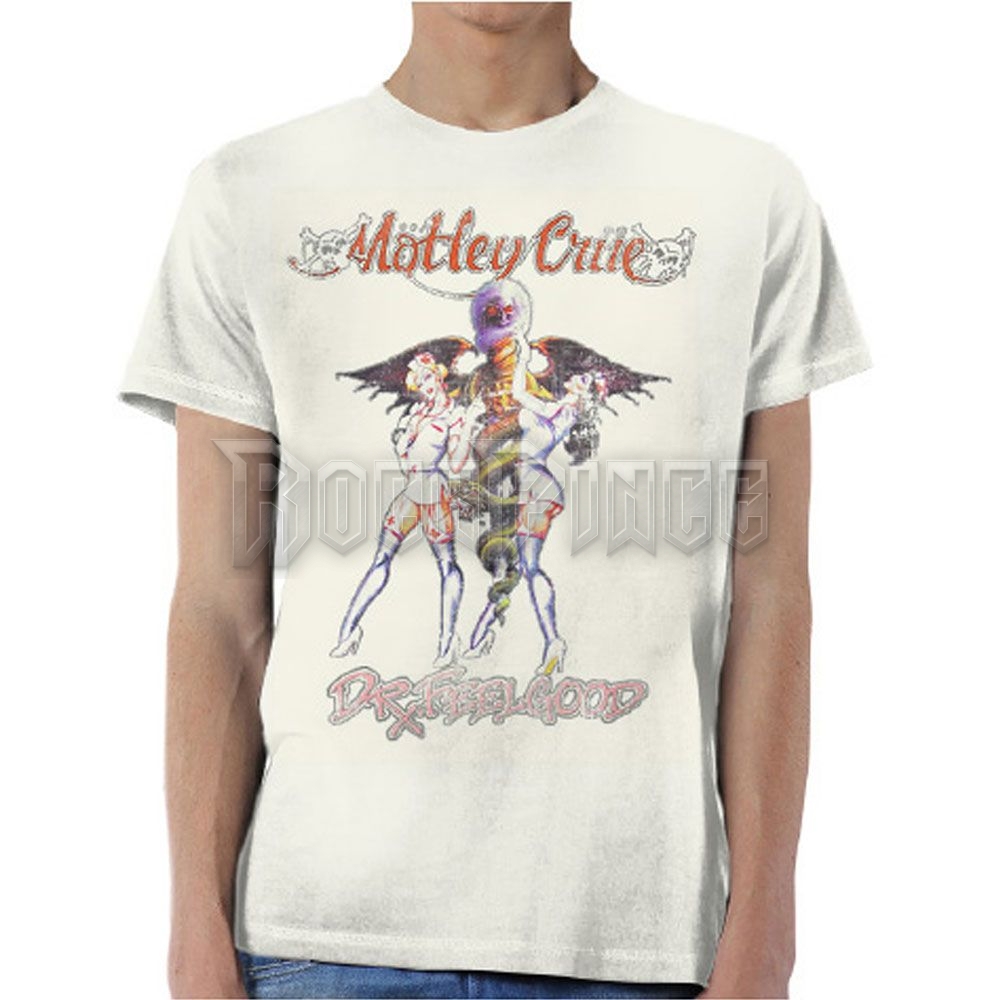 Mötley Crüe - Dr Feelgood Vintage - unisex póló - MOTTEE27MG
