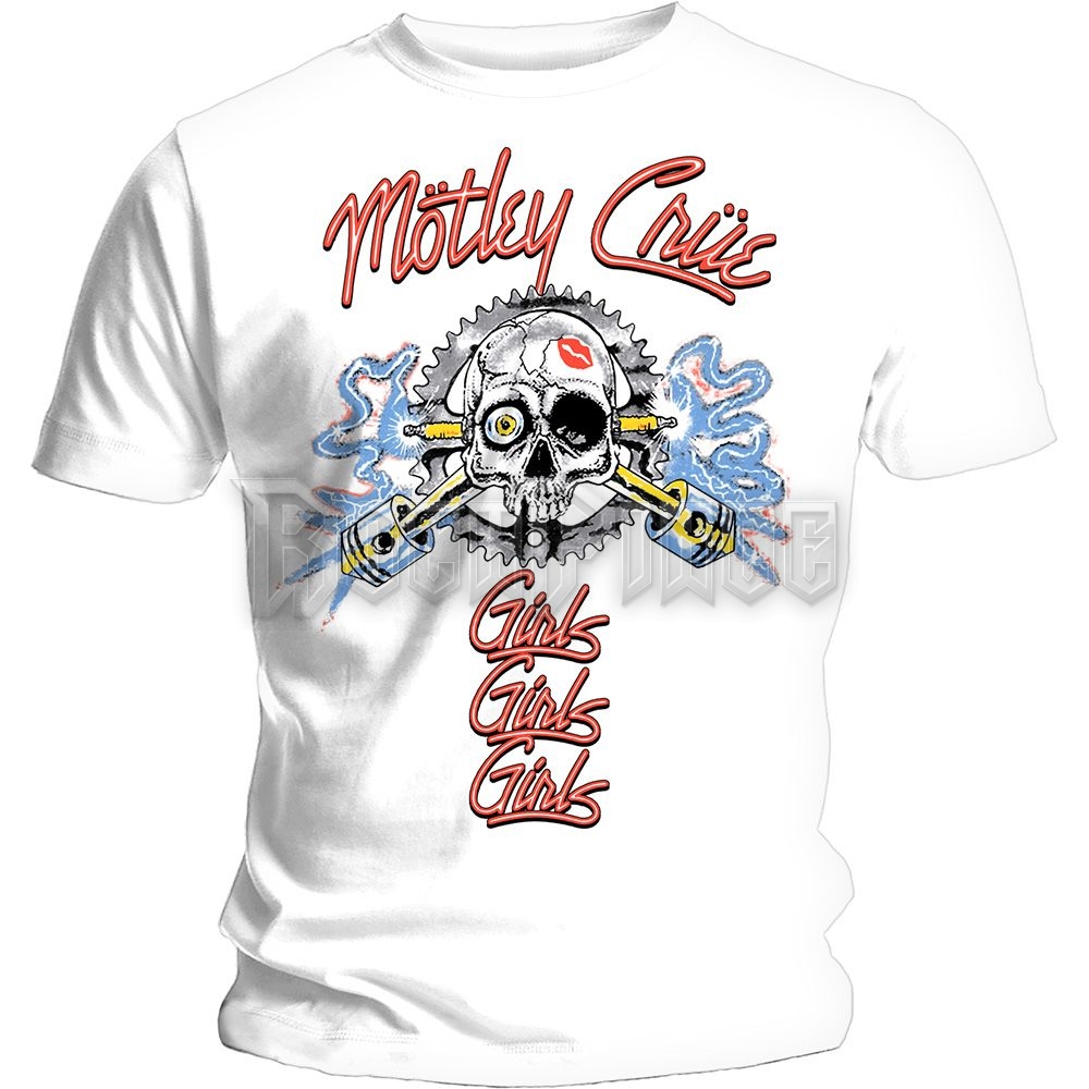 Mötley Crüe - Vintage Spark Plug GGG - unisex póló - MOTTEE24MW