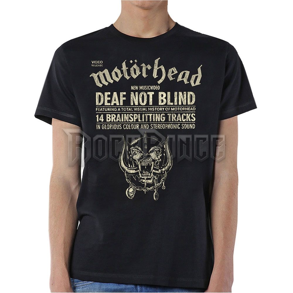 Motörhead - Deaf Not Blind - unisex póló - MHEADTEE44MB