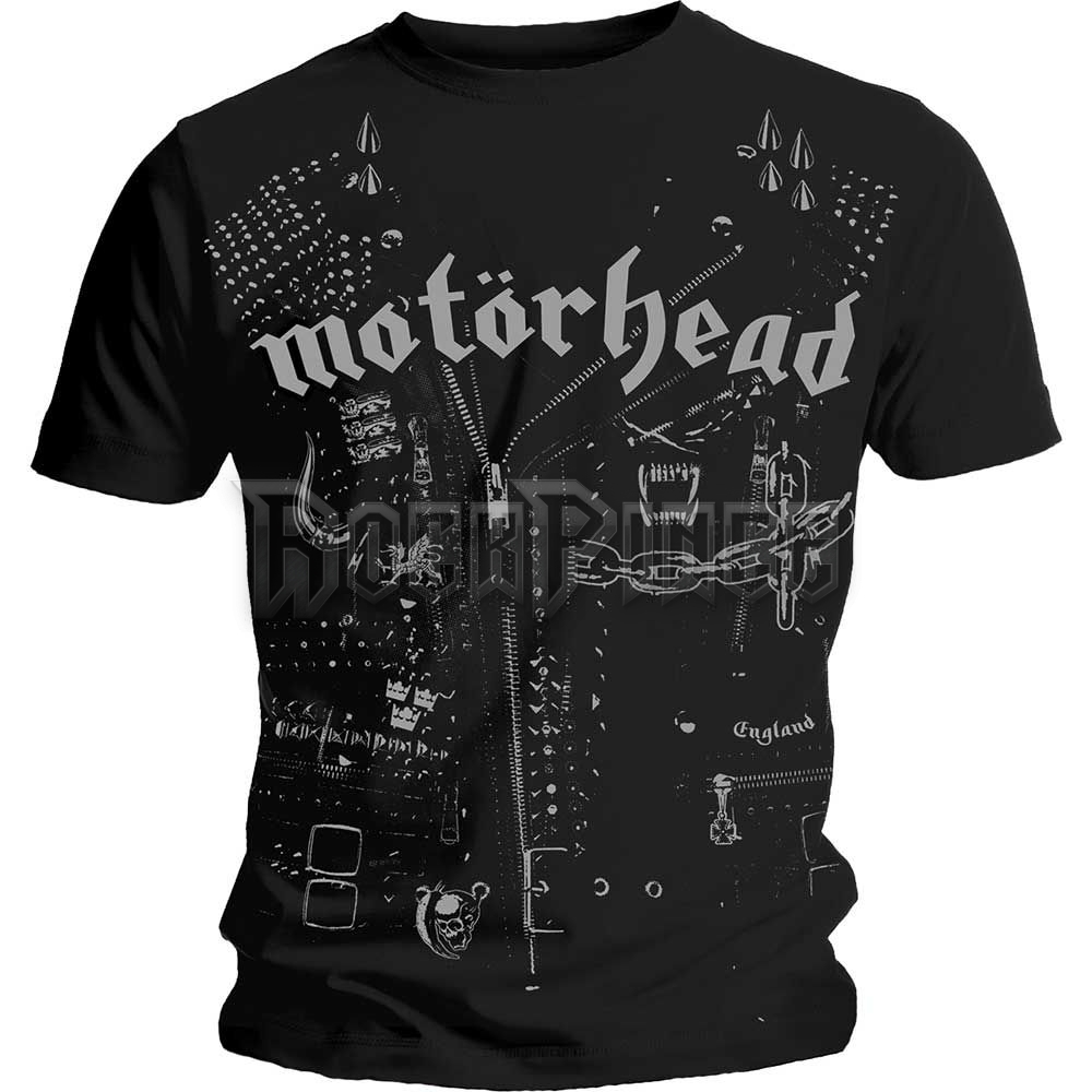 Motörhead - Leather Jacket - unisex póló - MHEADTEE49MB
