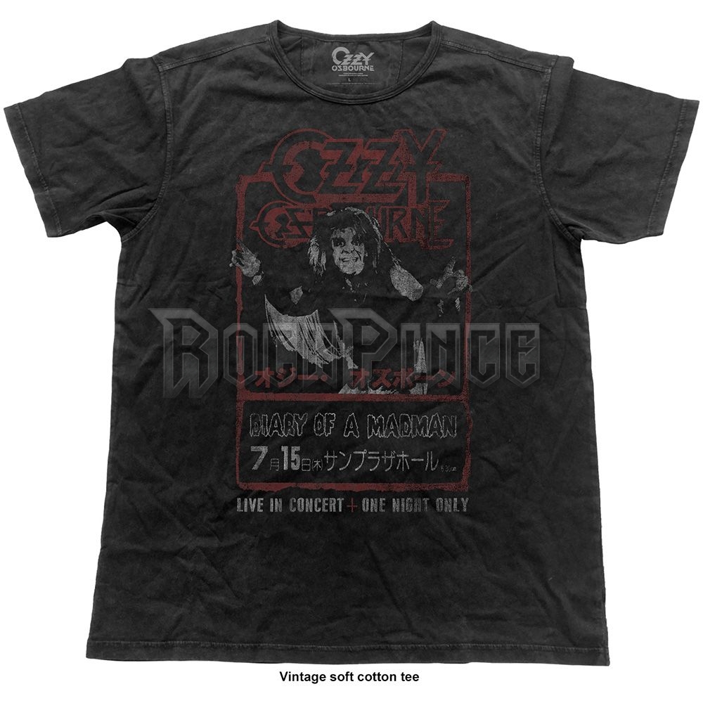 Ozzy Osbourne - Japan Flyer - unisex póló - OZZVINTS01MB