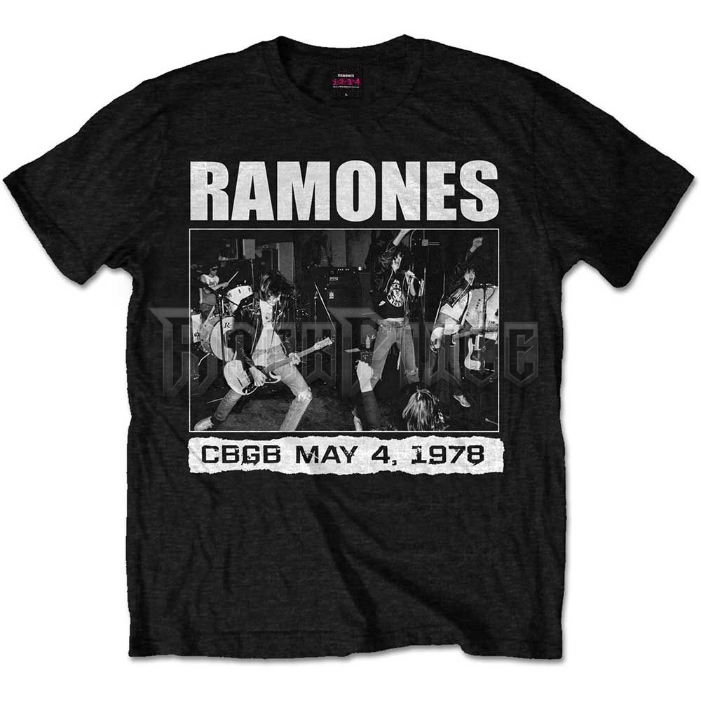 Ramones - CBGB 1978 - unisex póló - RATS22MB