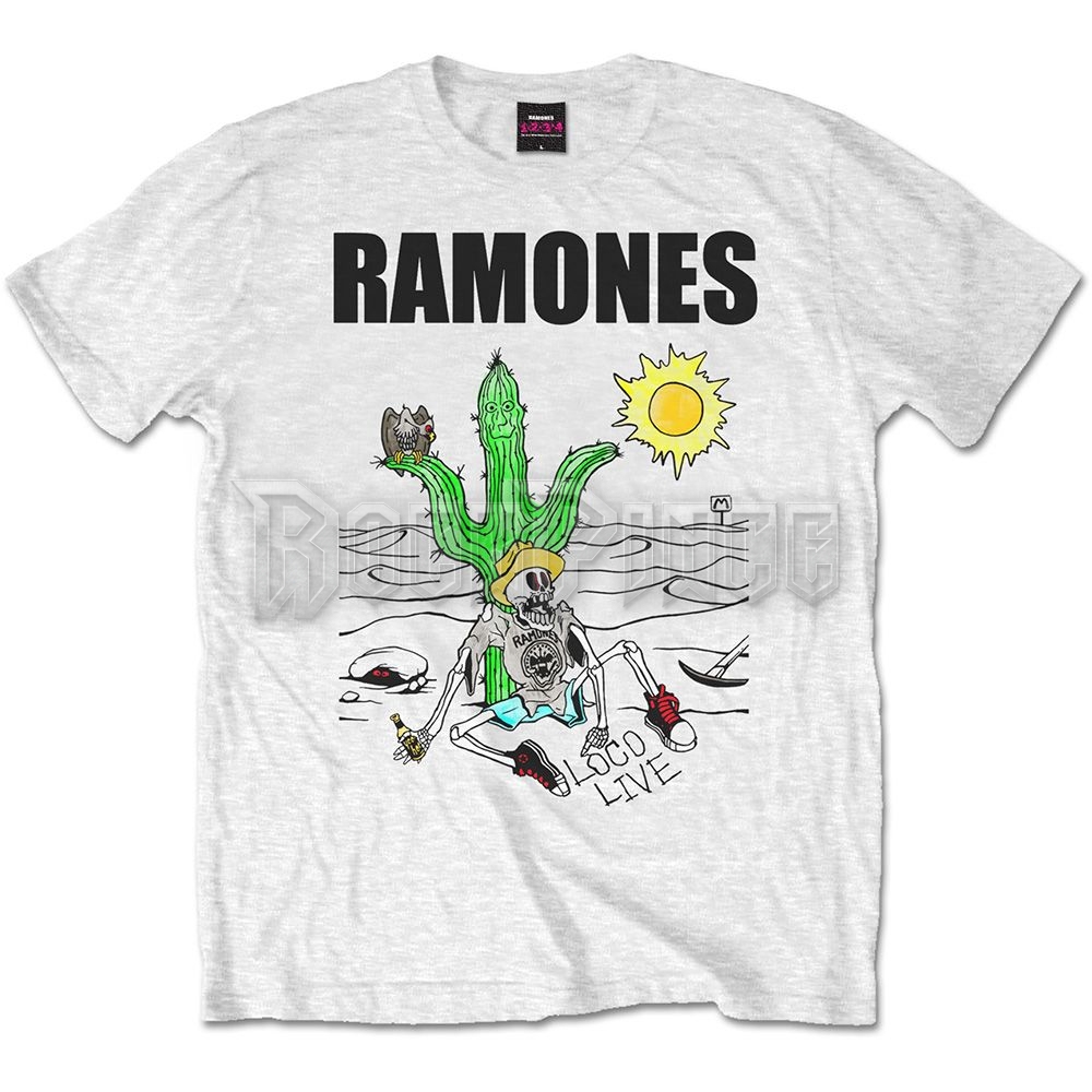 Ramones - Loco Live - unisex póló - RATS33MW