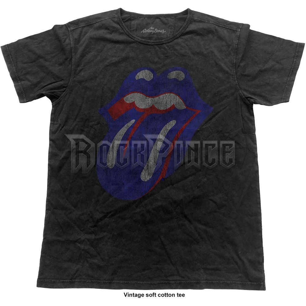 The Rolling Stones - Blue & Lonesome Tongue - unisex póló - RSVINTS02MB