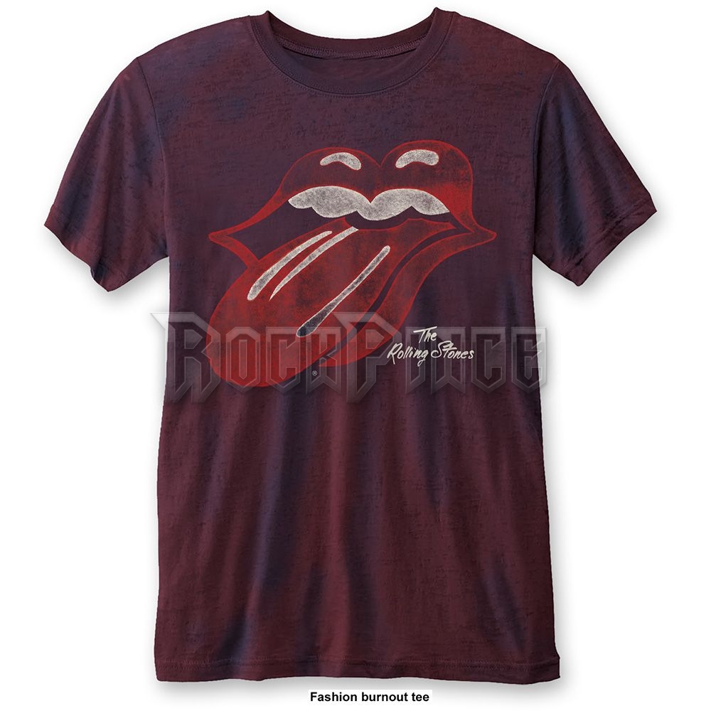 The Rolling Stones - Vintage Tongue - unisex póló - RSBO04MNR