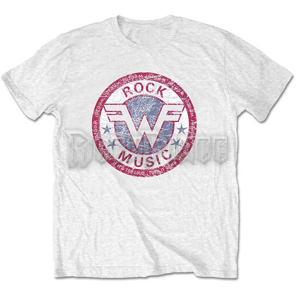 Weezer - Rock Music - unisex póló - WEEZTSP03MW