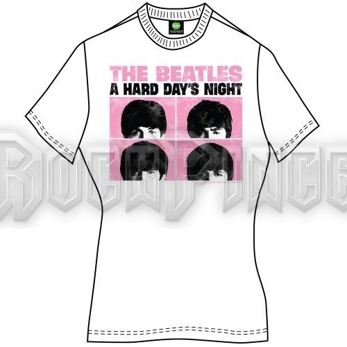 The Beatles - Hard Days Night Pastel - női póló - BEATTEE24LW