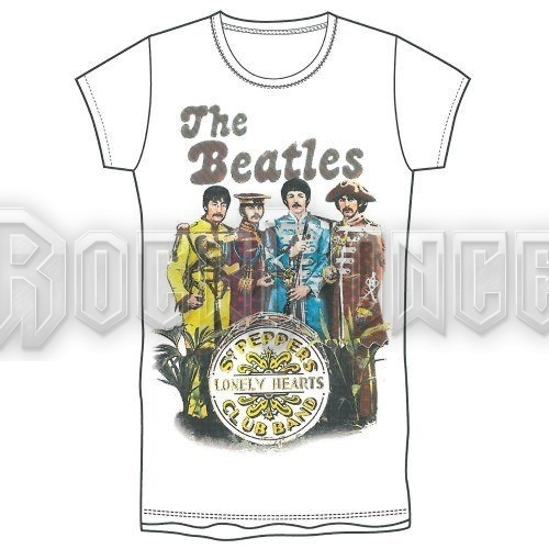 The Beatles - Sgt Pepper Band & Drum - női póló - BEATTEE87LN