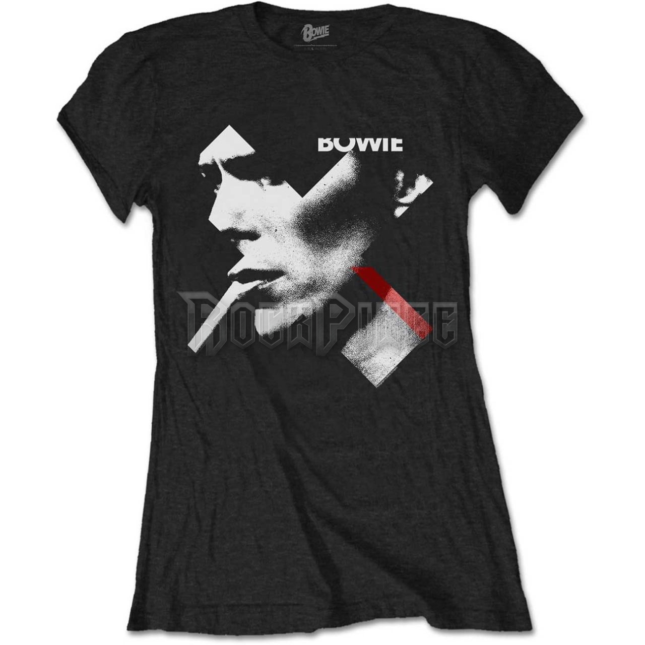 David Bowie - X Smoke Red - női póló - BOWTS21LB