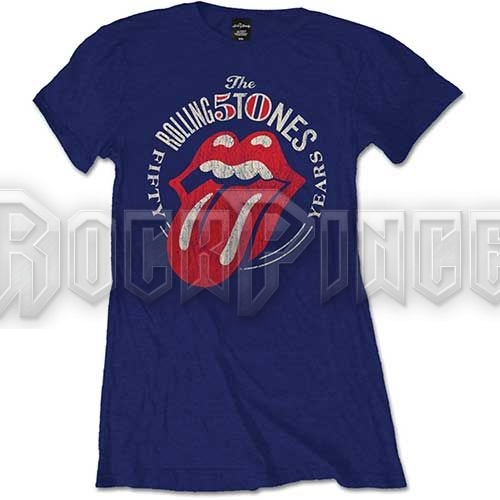 The Rolling Stones - 50th Anniversary Vintage - női póló - RSTEE01LN
