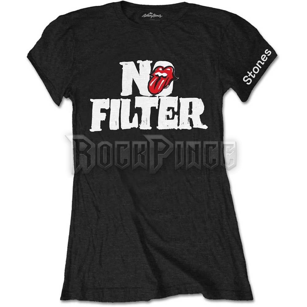 The Rolling Stones - No Filter Header Logo - női póló - RSTS100LB