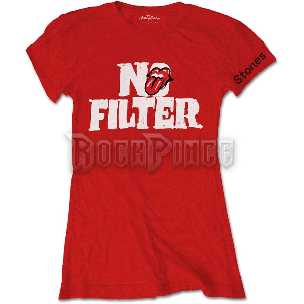 The Rolling Stones - No Filter Header Logo - női póló - RSTS100LR
