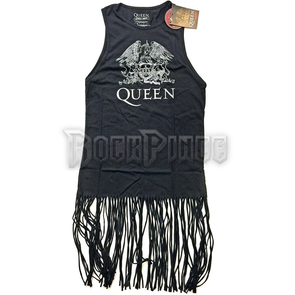 Queen: Crest Vintage - rojtos női ruha/tunika - QUTDRS01LB