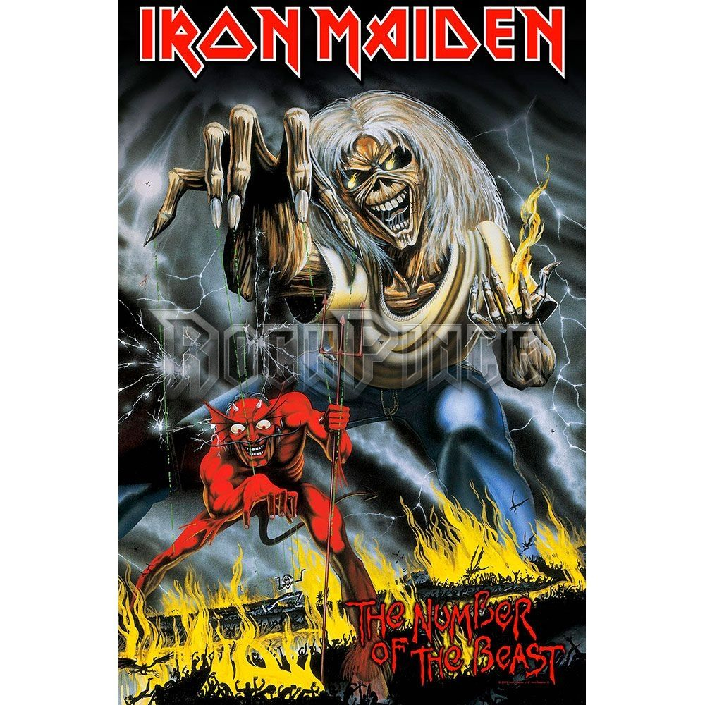 Iron Maiden: Number Of The Beast - Textil poszter / Zászló - TP135
