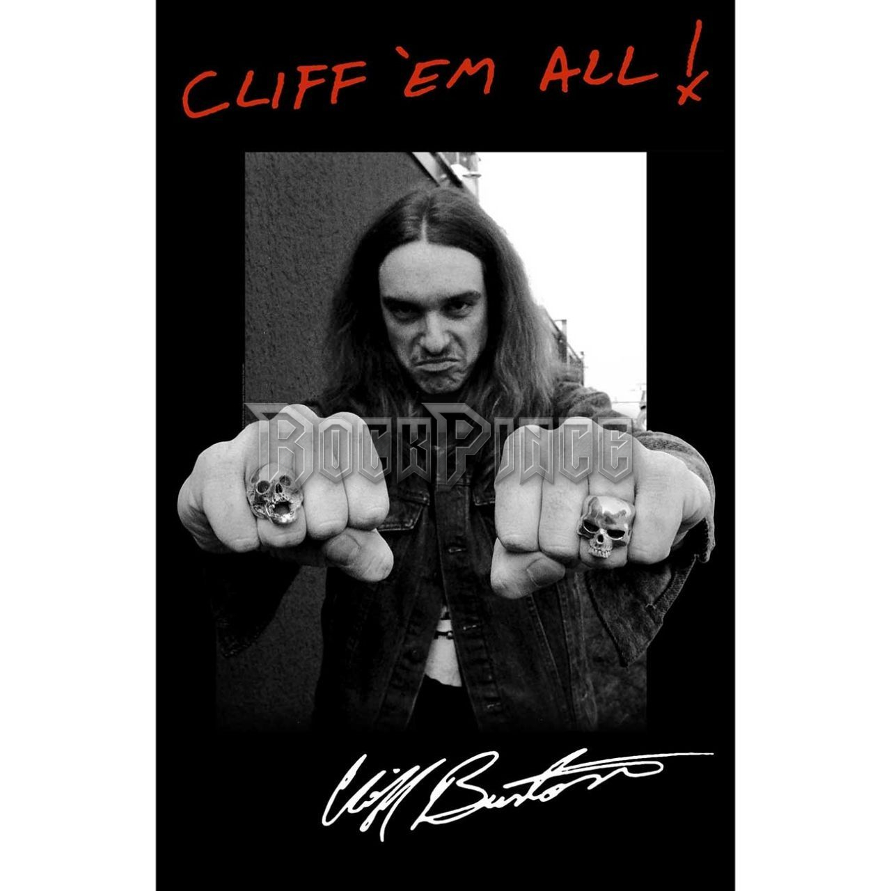 Metallica: Cliff 'Em All - Textil poszter / Zászló - TP173