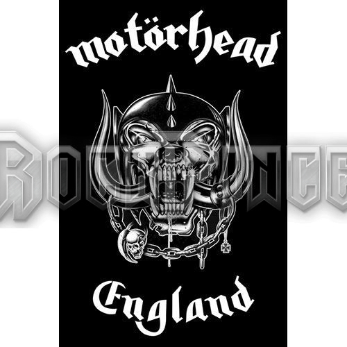 Motörhead: England - Textil poszter / Zászló - TP116 / POS553
