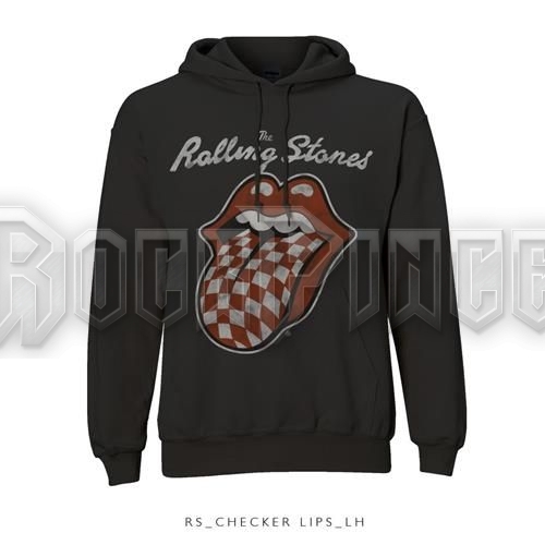 The Rolling Stones - Checker Tongue - unisex kapucnis pulóver - RSHD01MB