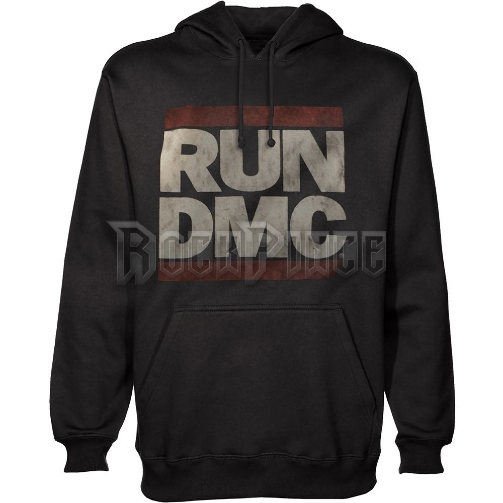 Run DMC - Logo - unisex kapucnis pulóver - RDMCHD01MB