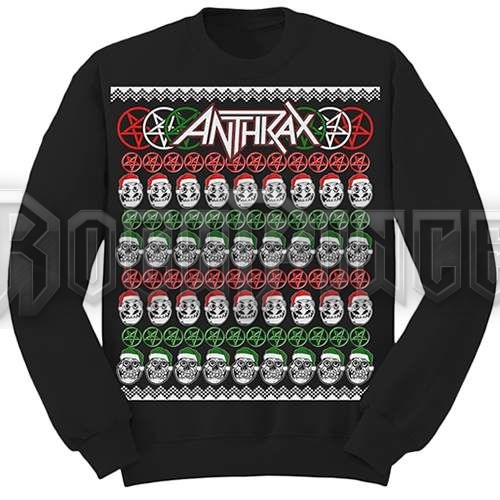 Anthrax - Skulls Christmas - unisex pulóver - ANTHSWT01MB