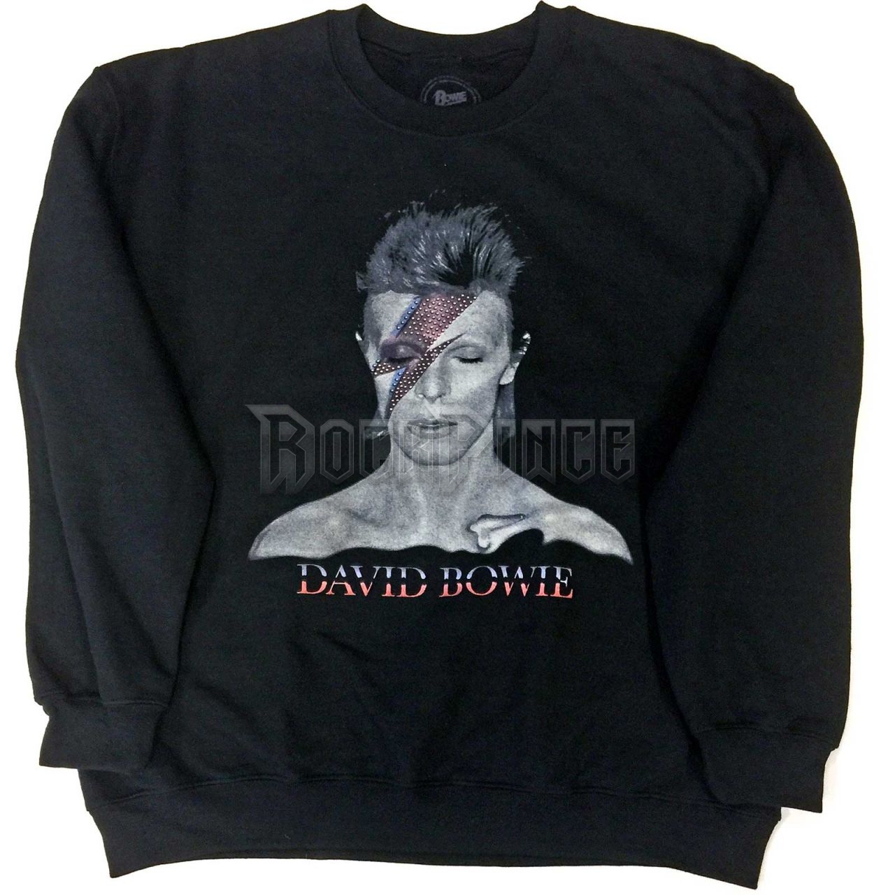 David Bowie - Aladdin Sane Black - unisex pulóver - BOWSWT22MB