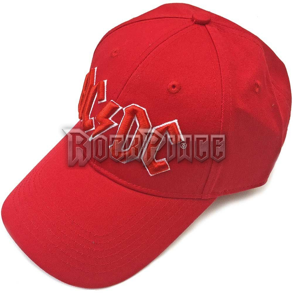 AC/DC: Red Logo (Piros) - baseball sapka - ACDCCAP02R