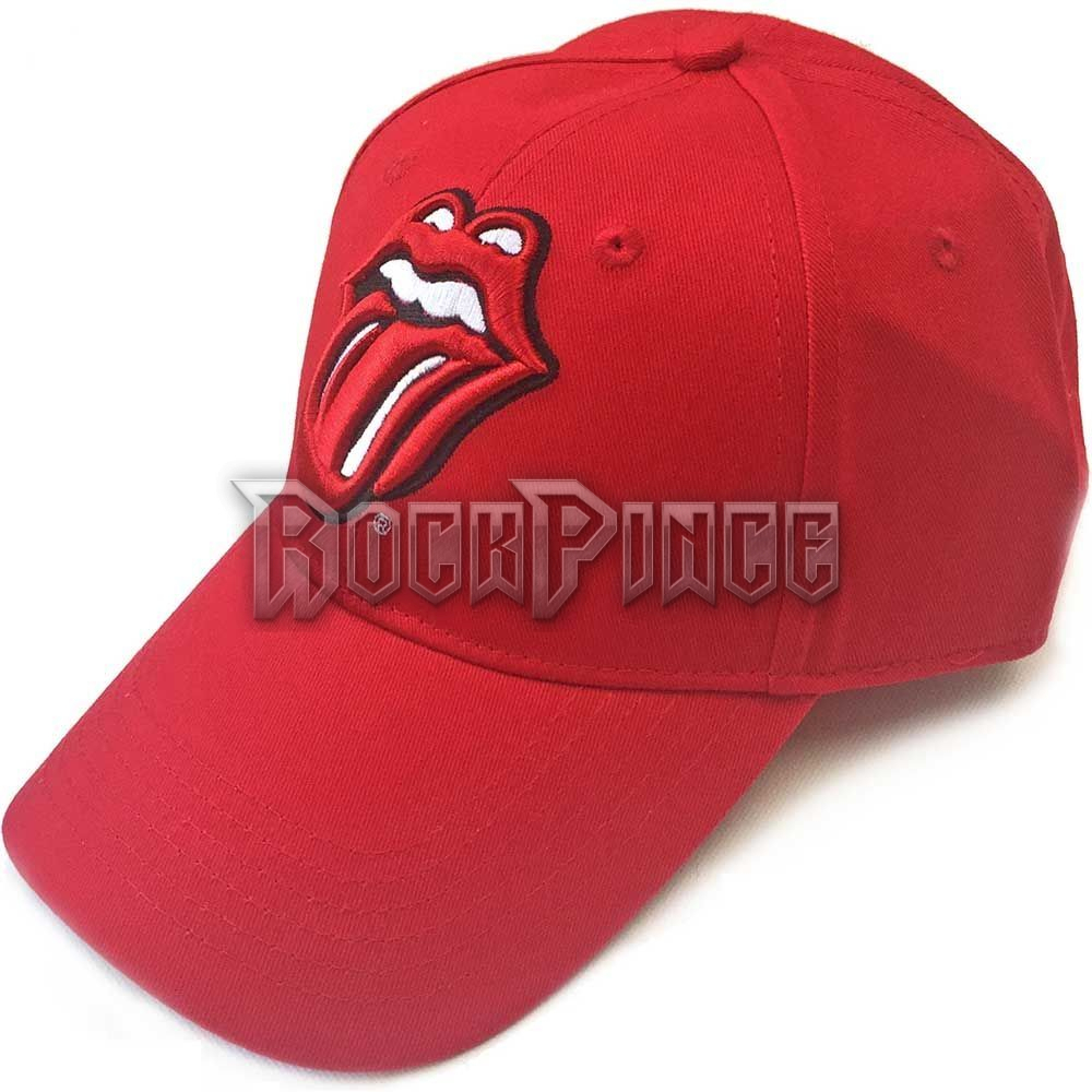 The Rolling Stones: Classic Tongue (Piros) - baseball sapka - RSCAP01R