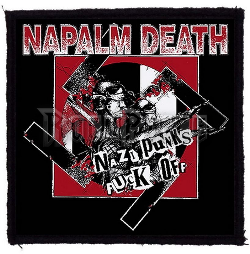 NAPALM DEATH - Nazi Punks (95x95) - kisfelvarró HKF-0750