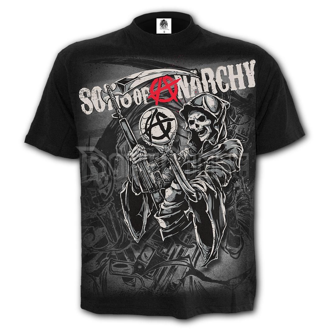 Sons of Anarchy - REAPER MONTAGE - T-Shirt Black - G102M101