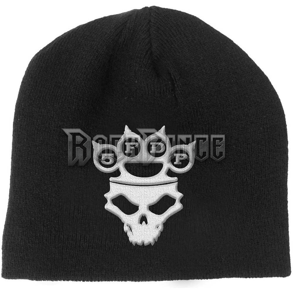 Five Finger Death Punch - Knuckle-Duster Logo & Skull - KÖTÖTT SAPKA - FFDPBEAN02B