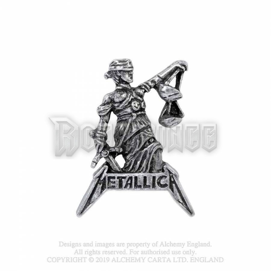 Metallica: Justice for All - kitűző / fémjelvény PC513