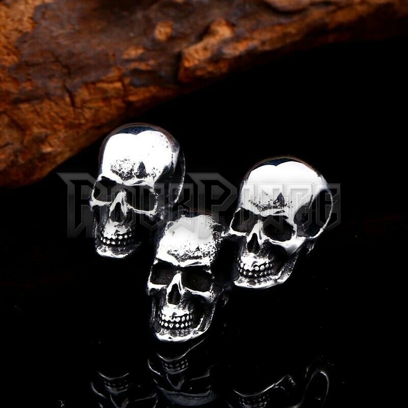 Three Conjoined Skull - acél medál