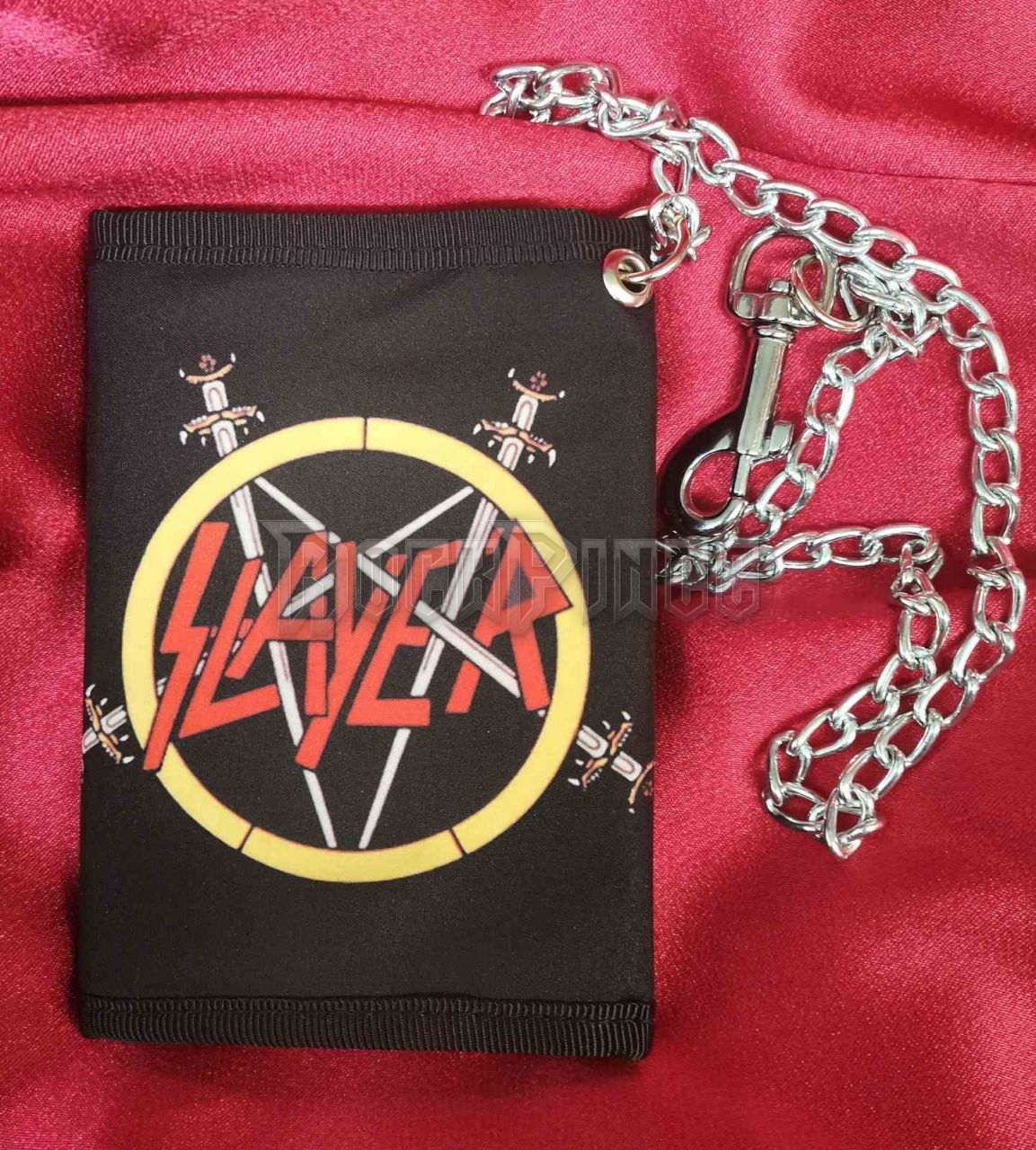 Slayer - Pentagram - pénztárca lánccal