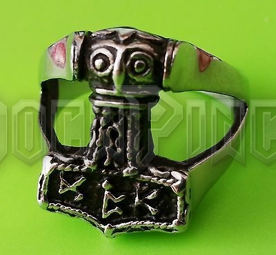 Viking Thor Hammer - acél gyűrű