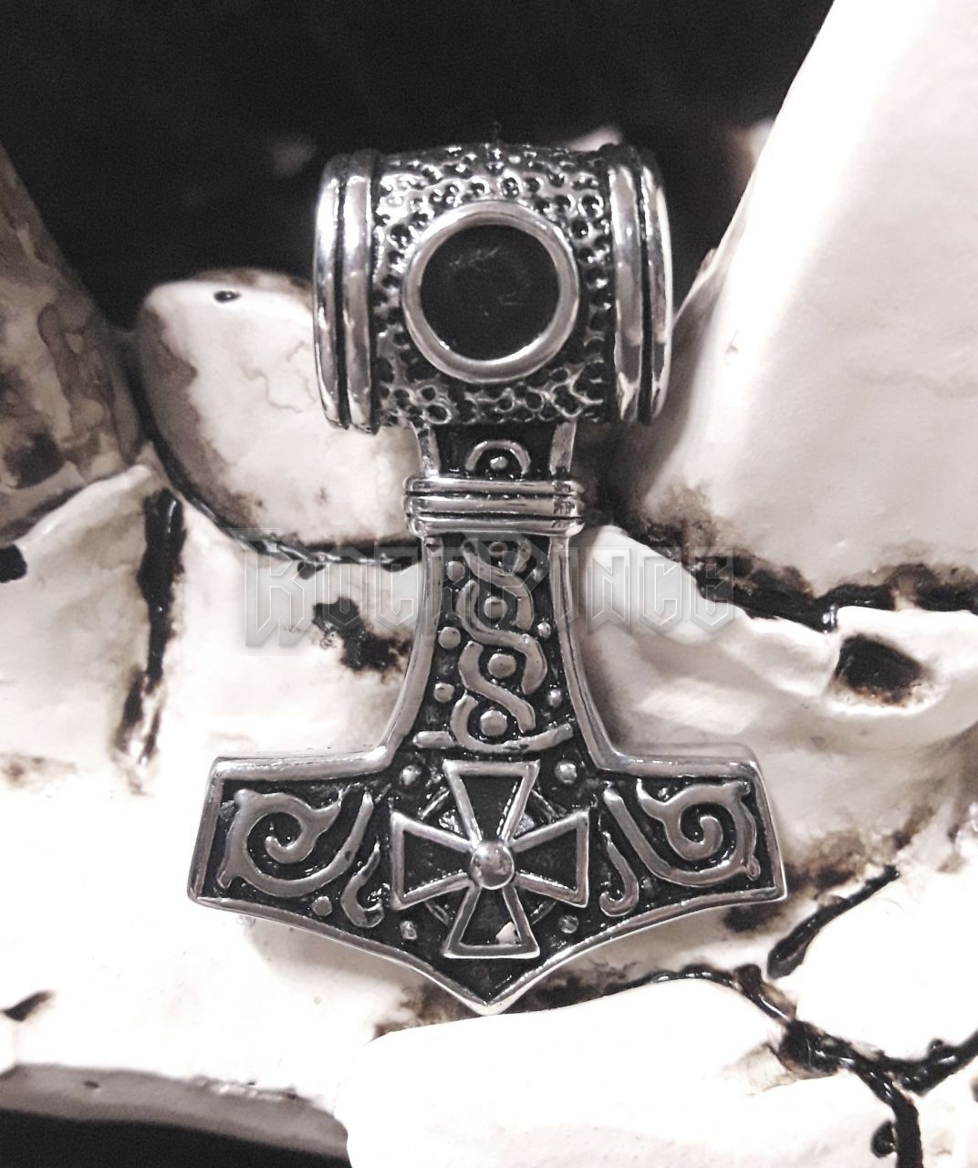 Thors Hammer Iron Cross - acél medál