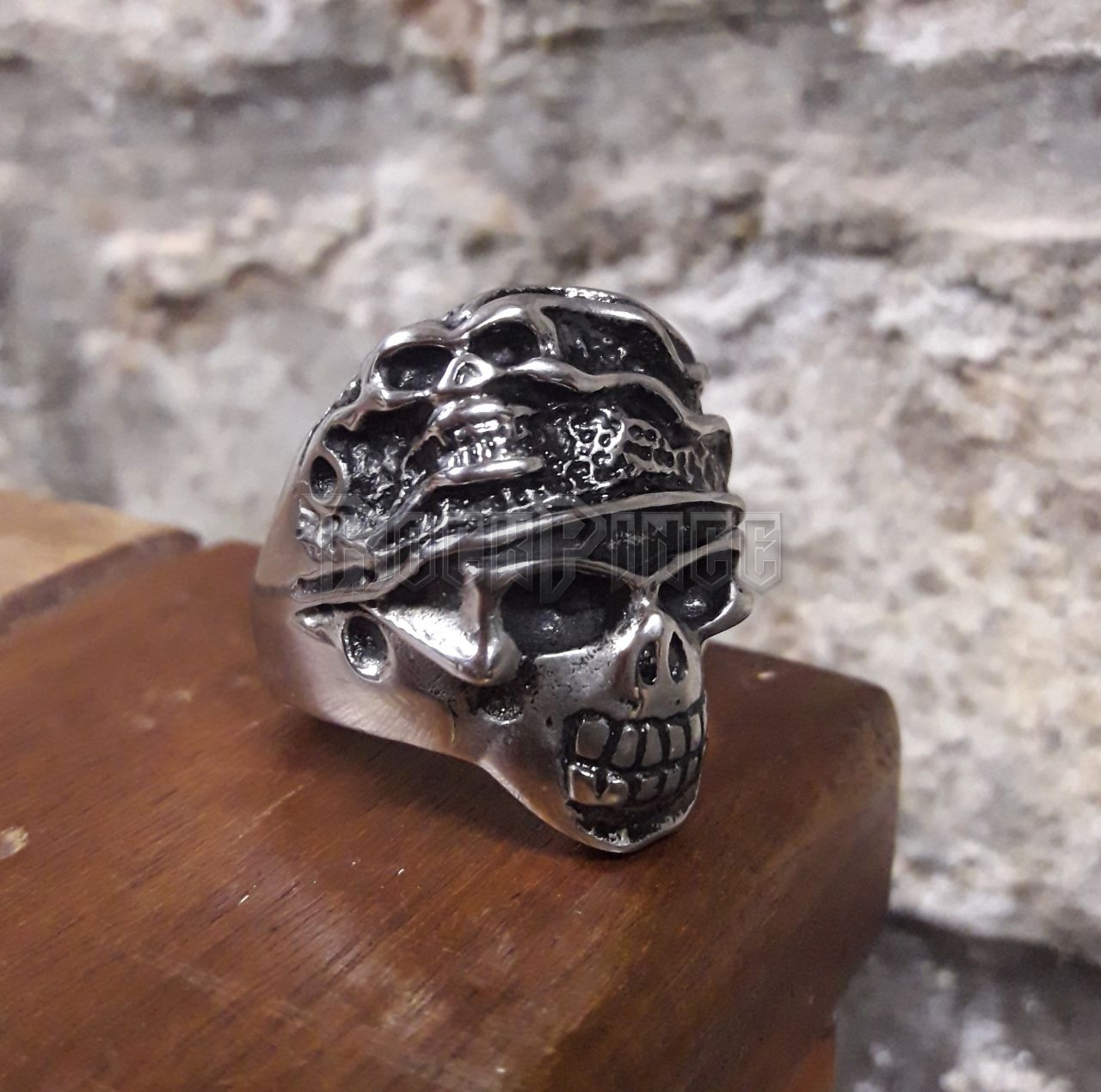 Beret Skull - acél gyűrű