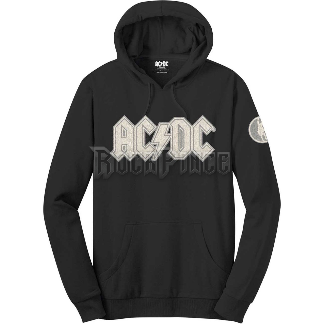 AC/DC - Logo & Angus (Applique Motifs) - unisex kapucnis pulóver - ACDCAPQHD01MB