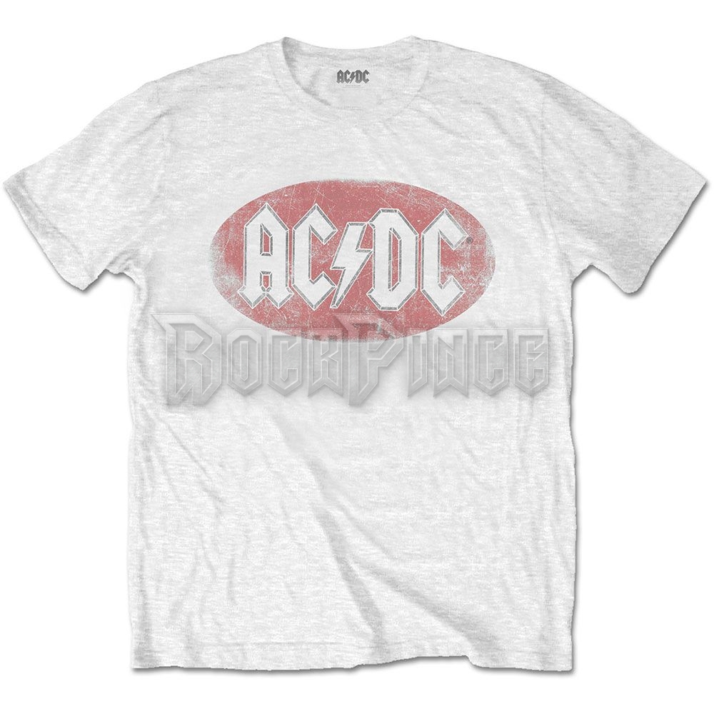 AC/DC - Oval Logo Vintage - unisex póló - ACDCTS70MW