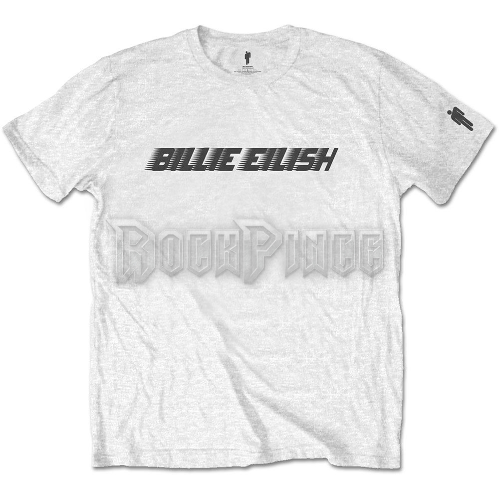 Billie Eilish - Black Racer Logo - unisex póló - BILLIETS03MW