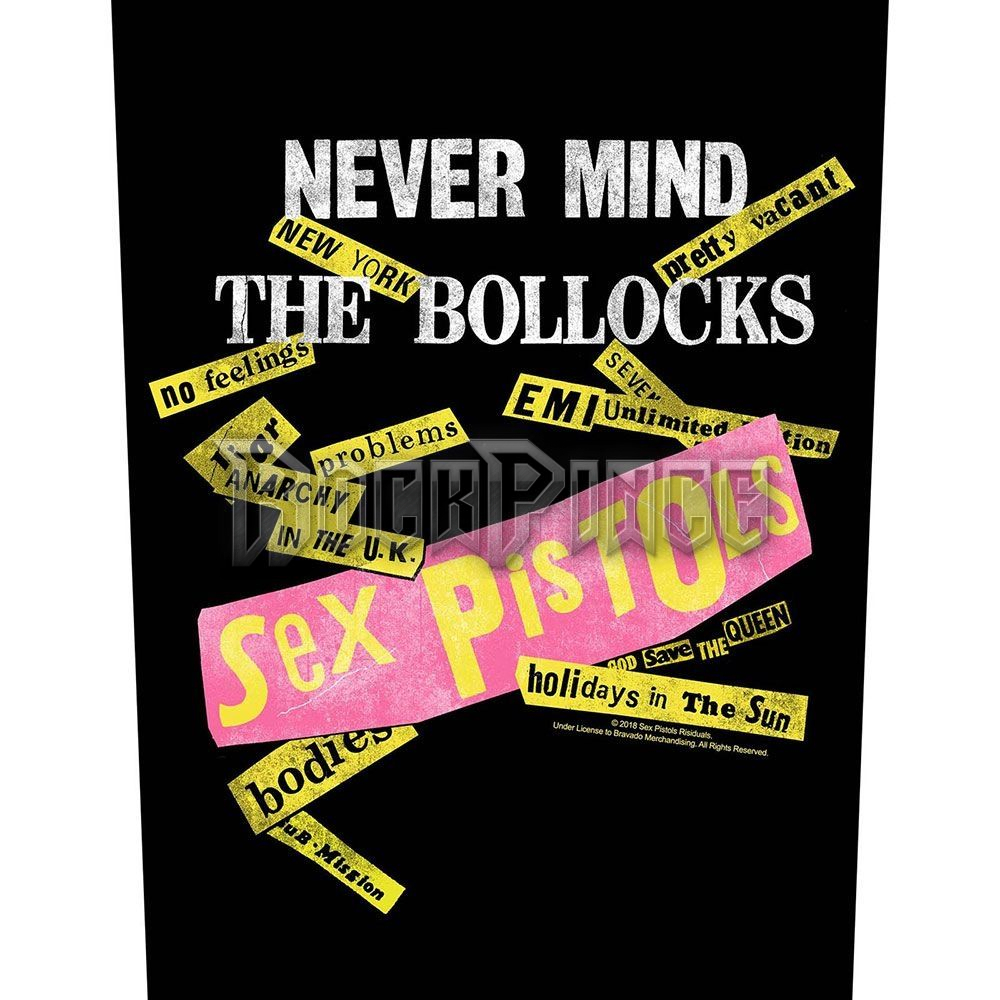 The Sex Pistols - Never Mind the Bollocks - hátfelvarró - BP1116