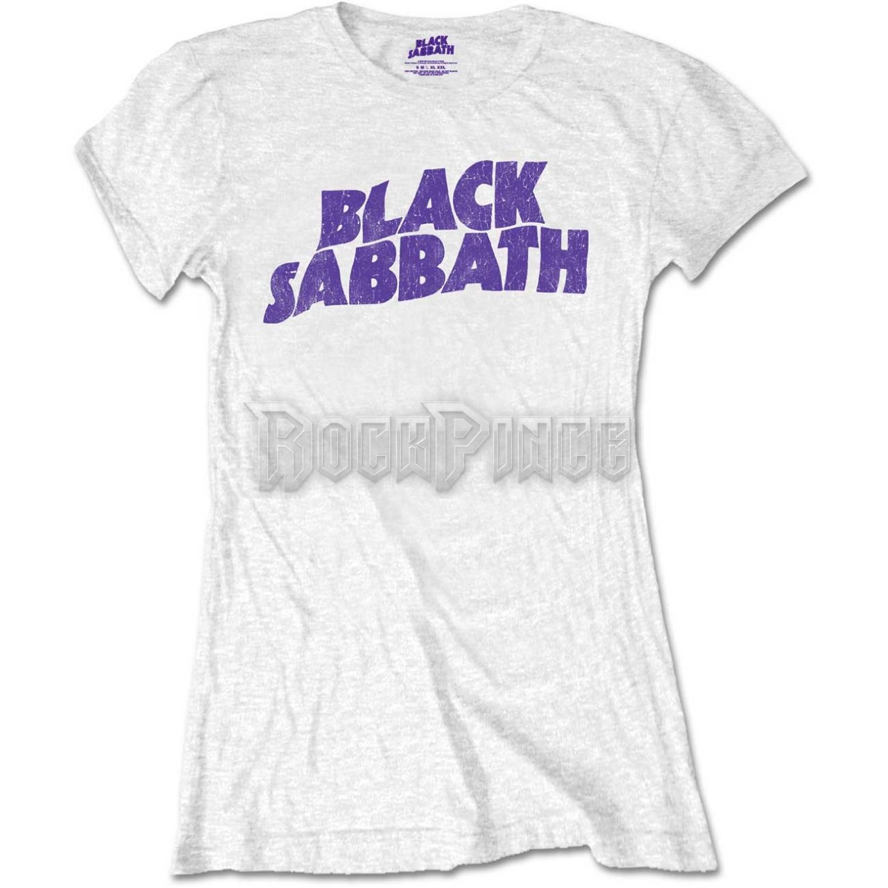 Black Sabbath - Wavy Logo Vintage - női póló - BSTSP04LW