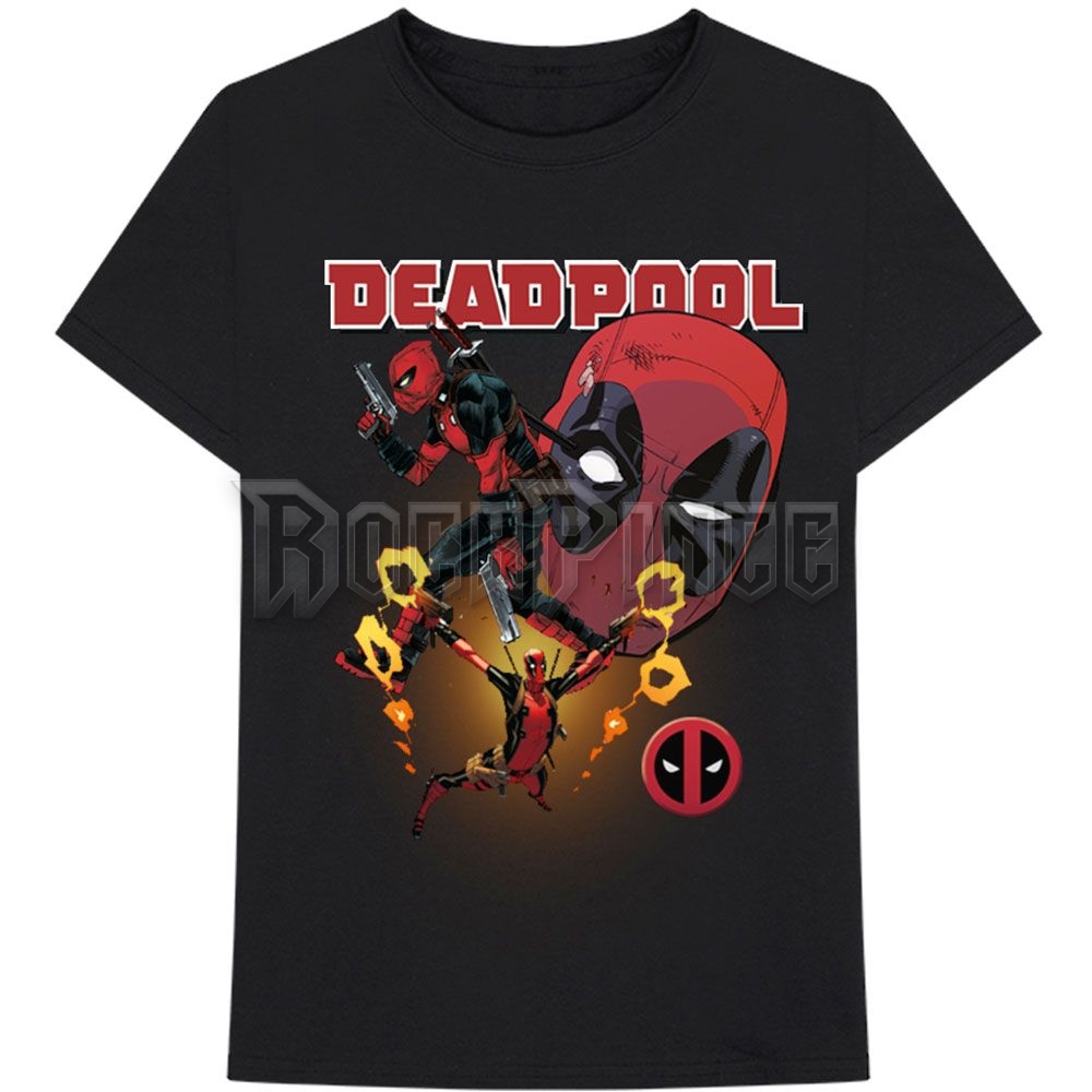 Marvel Comics - Deadpool Collage 2 - unisex póló - DEADPTS30MB