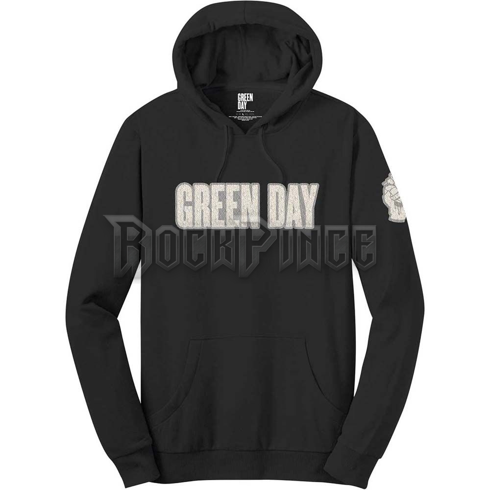 Green Day - Logo & Grenade (Applique Motifs) - unisex kapucnis pulóver - GDAPQHD01MB