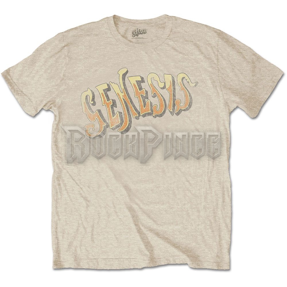 Genesis - Vintage Logo - Golden - unisex póló - GENTS11MS