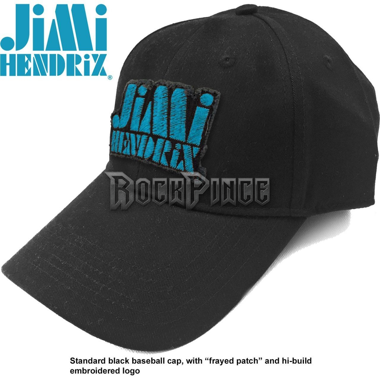 Jimi Hendrix - Blue Stencil Logo - baseball sapka - JHXCAP01BLB