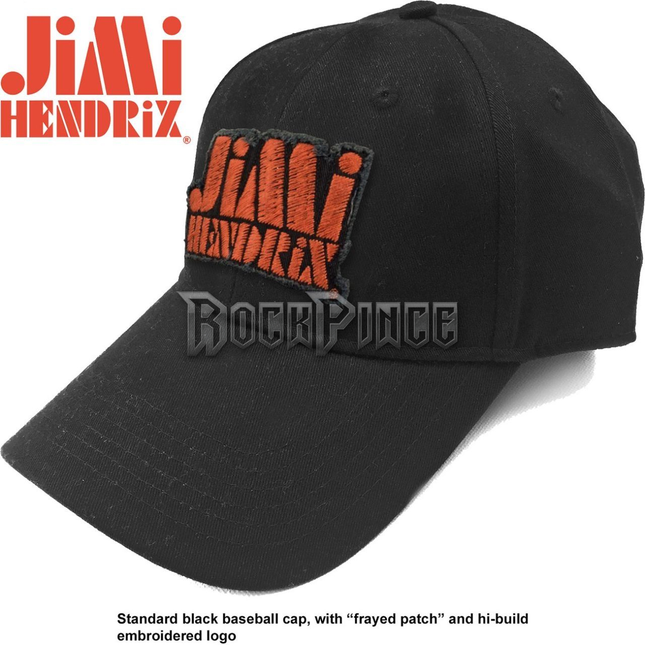 Jimi Hendrix - Orange Stencil Logo - baseball sapka - JHXCAP01OB