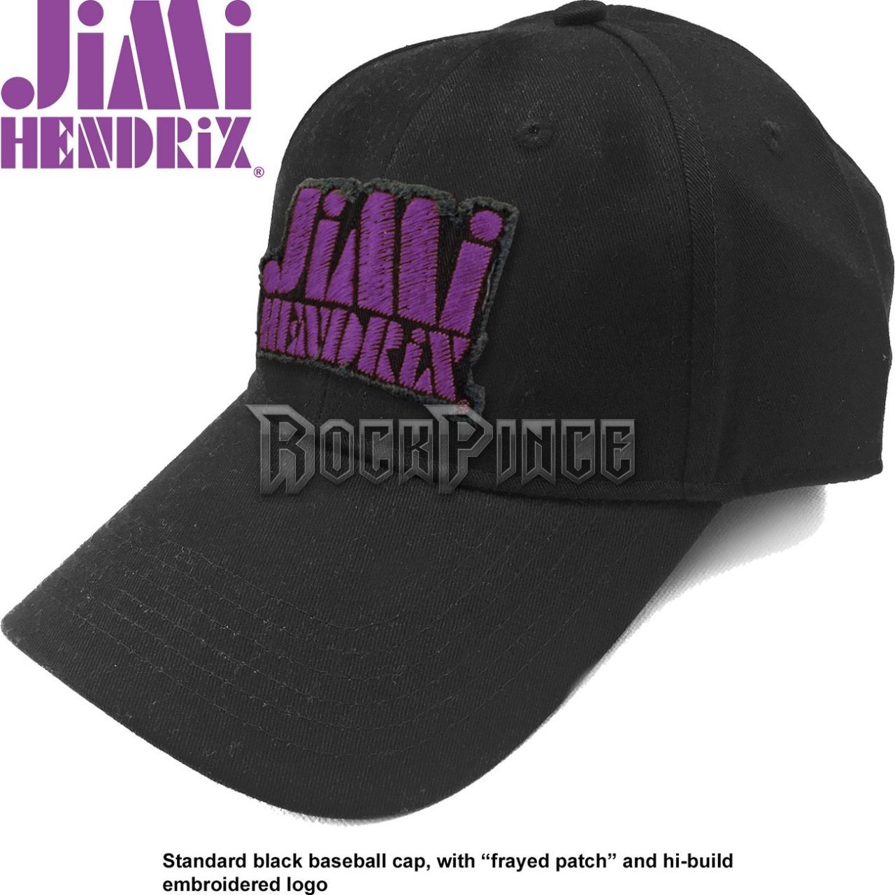 Jimi Hendrix - Purple Stencil Logo - baseball sapka - JHXCAP01PB