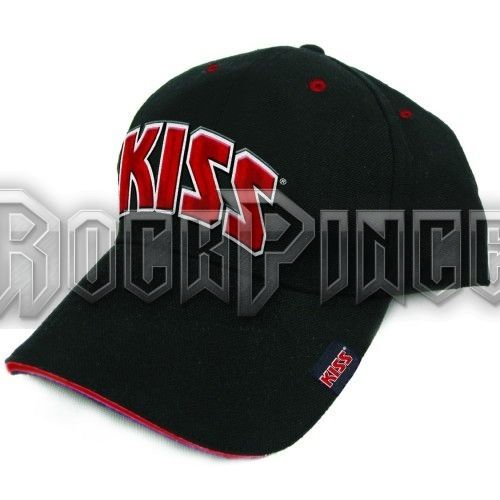 KISS - Red on White Logo (German Market) - baseball sapka - KISSCAP03GM